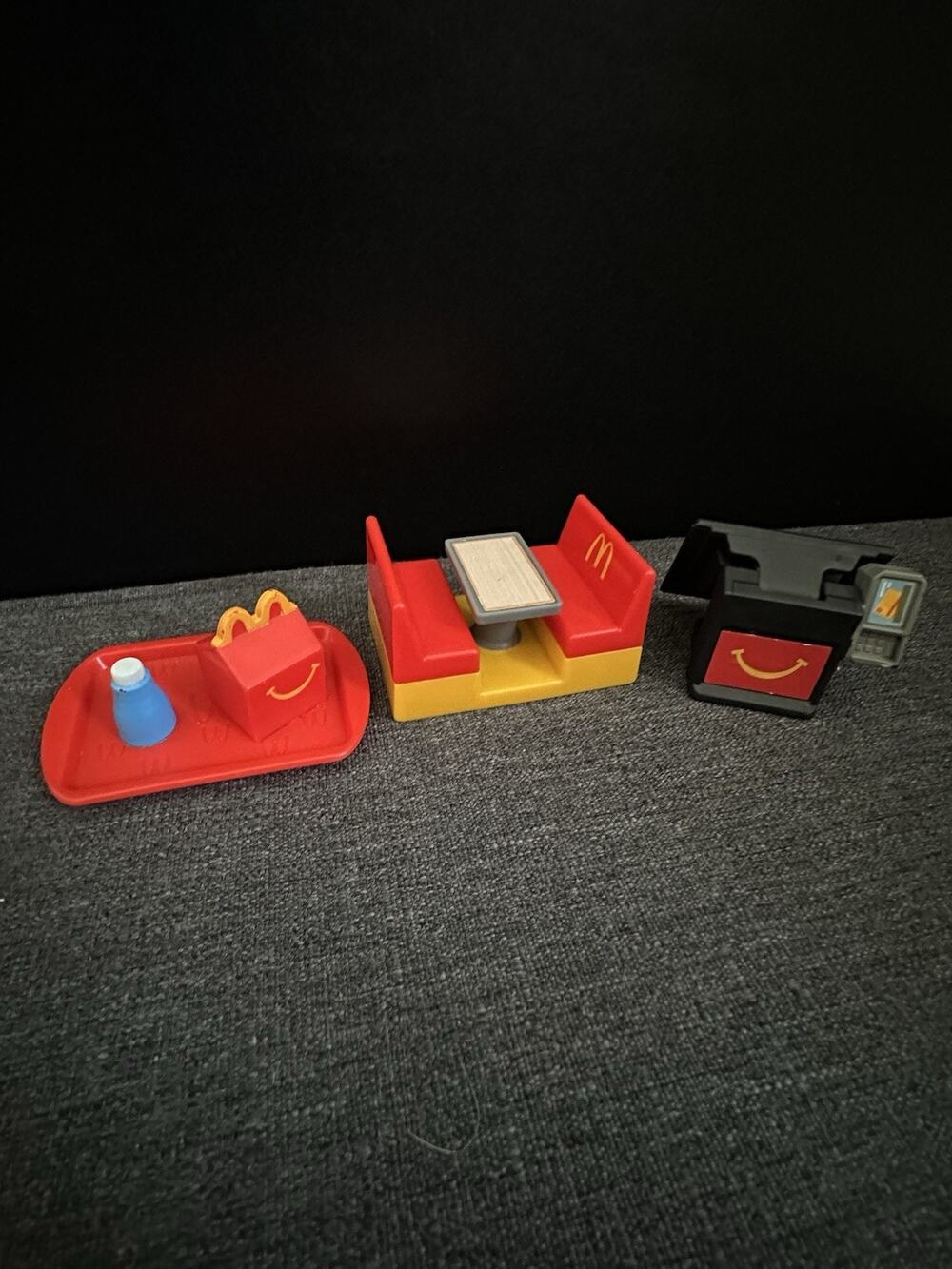 2025 Lil McDonald’s Happy Meal Mini Toys Lot #1 #9 #13 Tray Register Booth